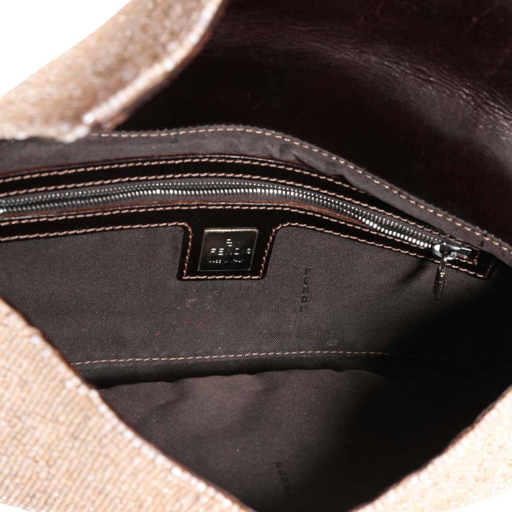 Fendi Beige Beaded Baguette Bag - Picture 7 of 8